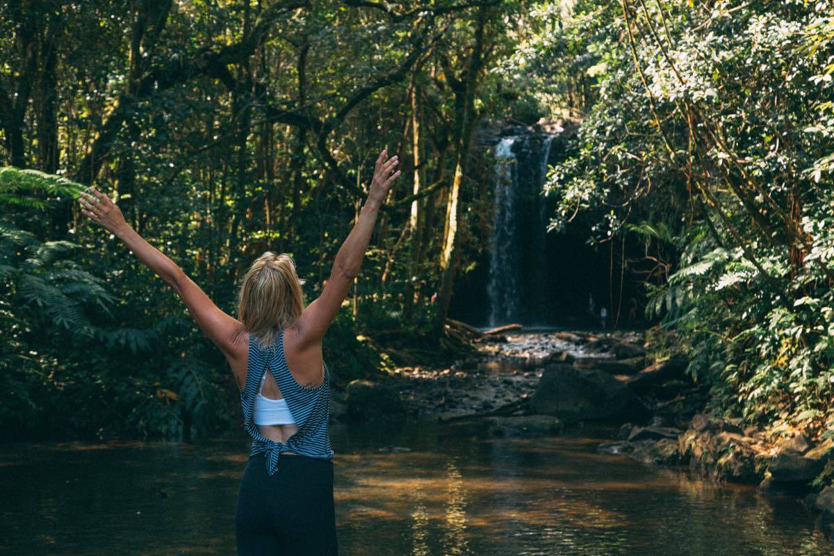Twin falls the best stops on the road to hana with I'm Jess Traveling