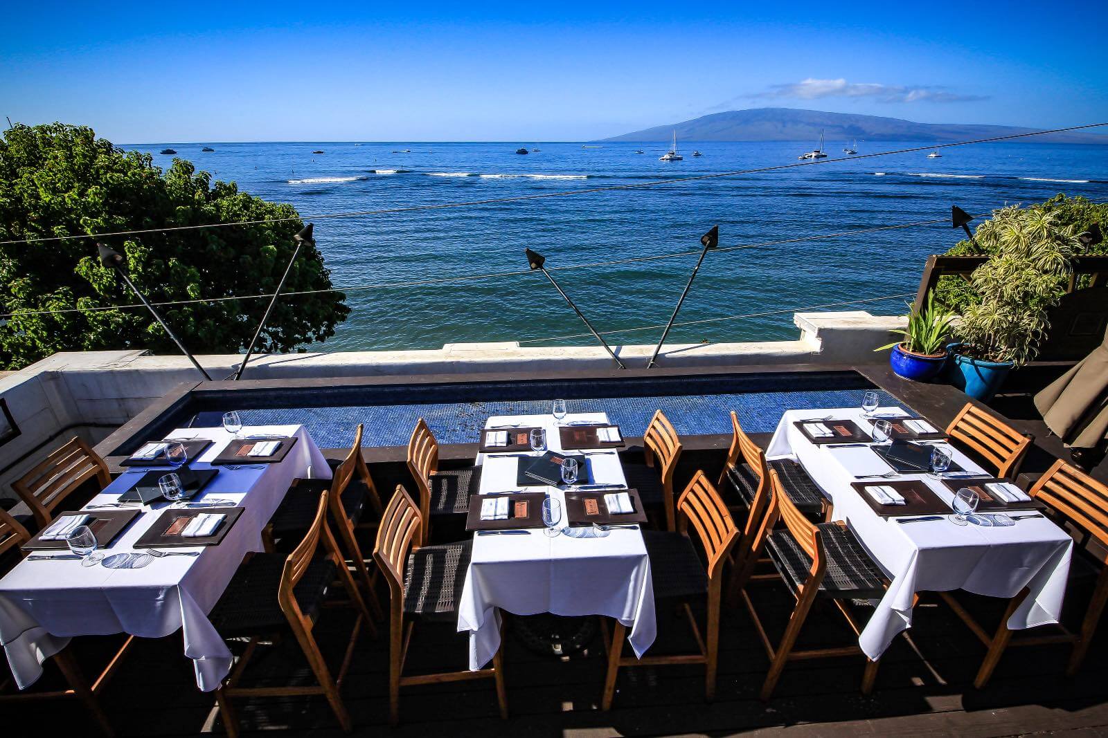 The best view while eating lunch in Lahaina Maui