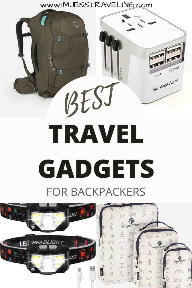 Travel gadgets for backpackers with I'm Jess Traveling 