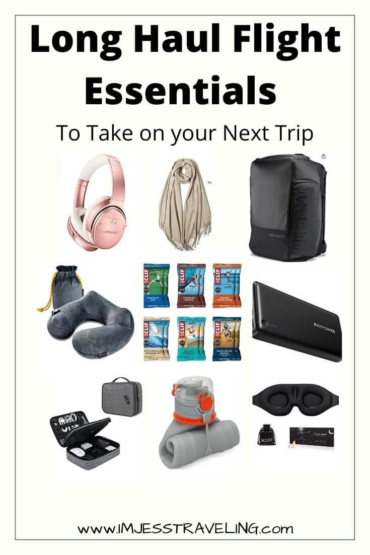Long Haul flight Essentials with I'm Jess Traveling