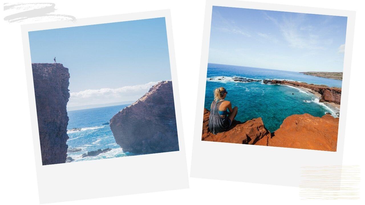Sweetheart rock hike on Lanai 