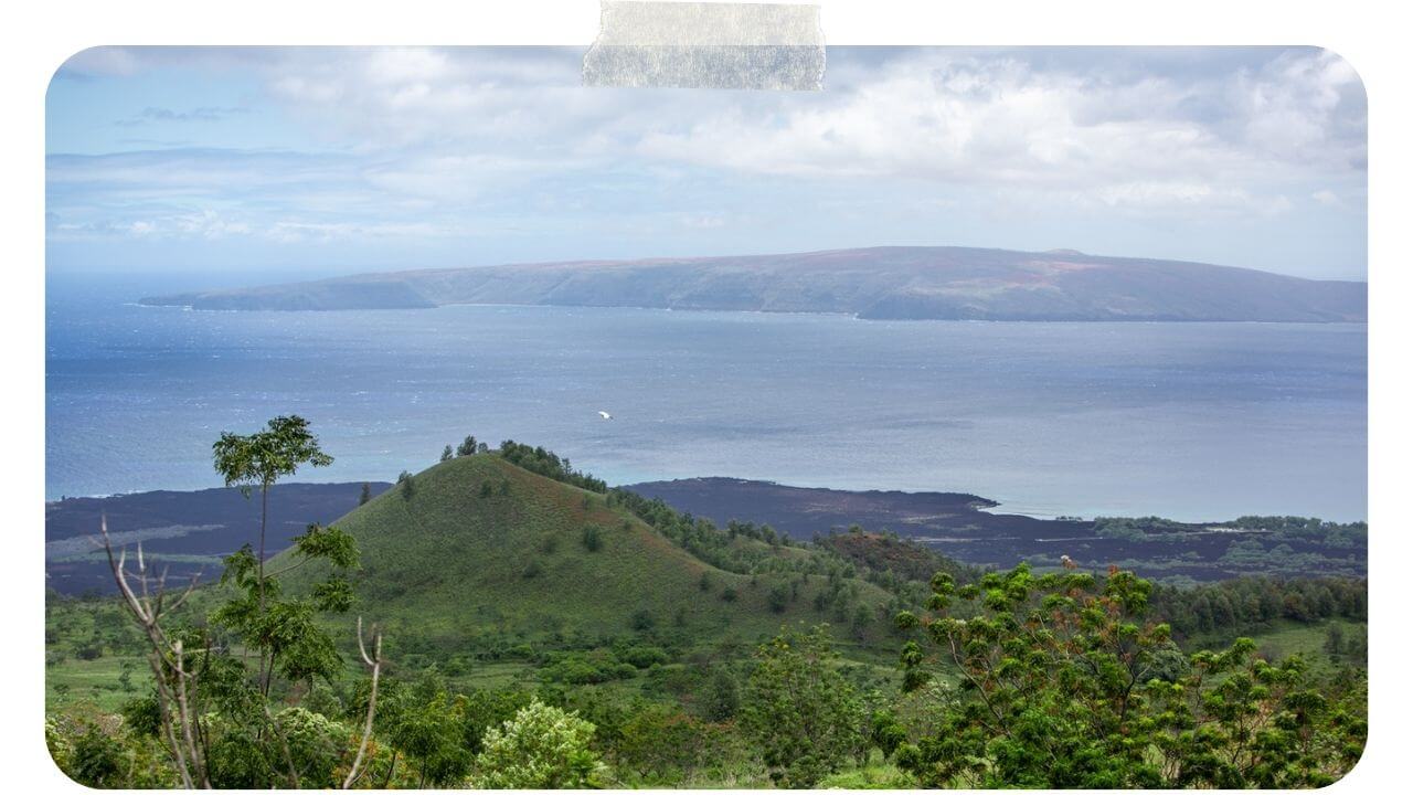Volcanic cinder cones on the back side of Hana 