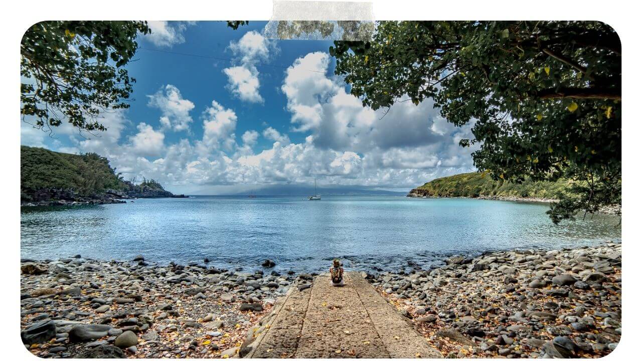 The boat ramp at Honolua Bay 