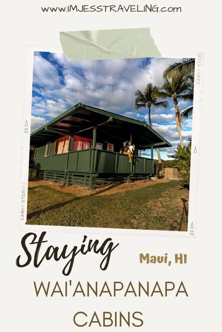 Staying at the Waianapanapa State Park Cabins Maui Hawaii