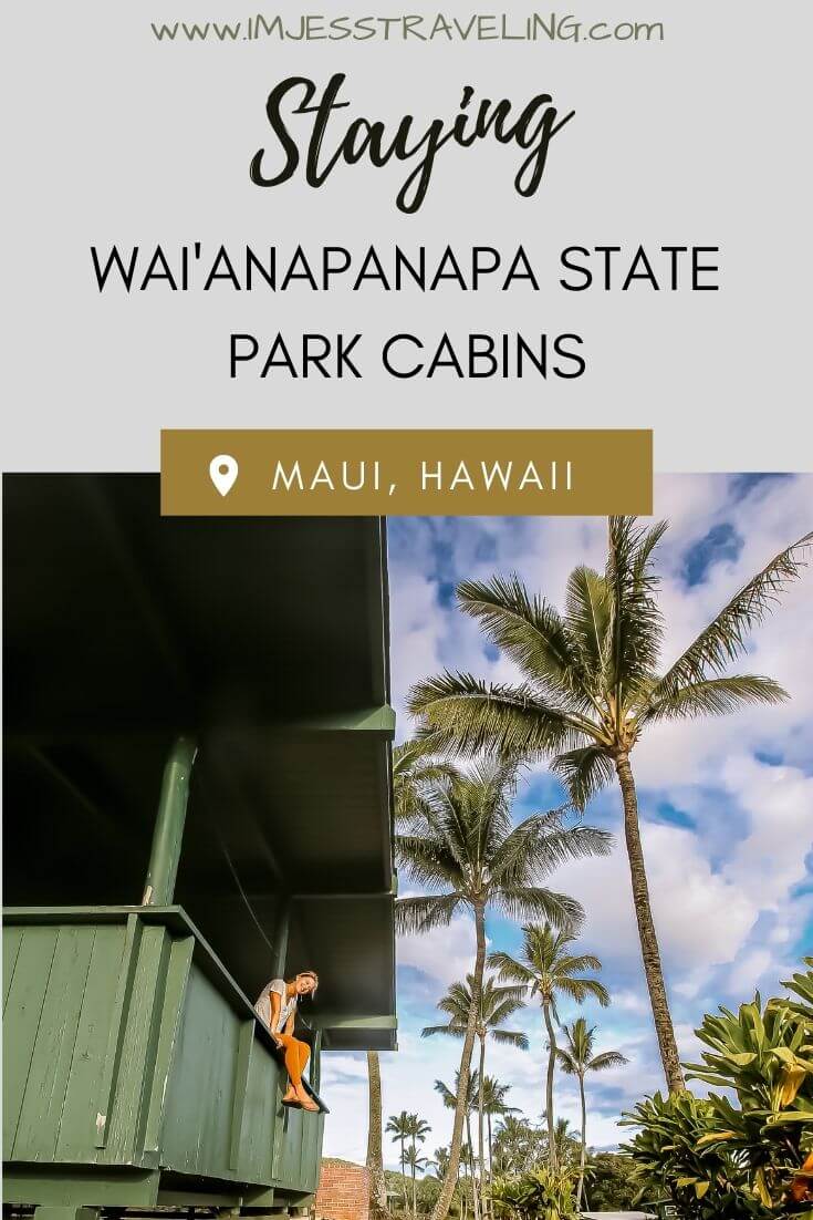 Stay at the Waianapanapa cabins Maui Hawaii
