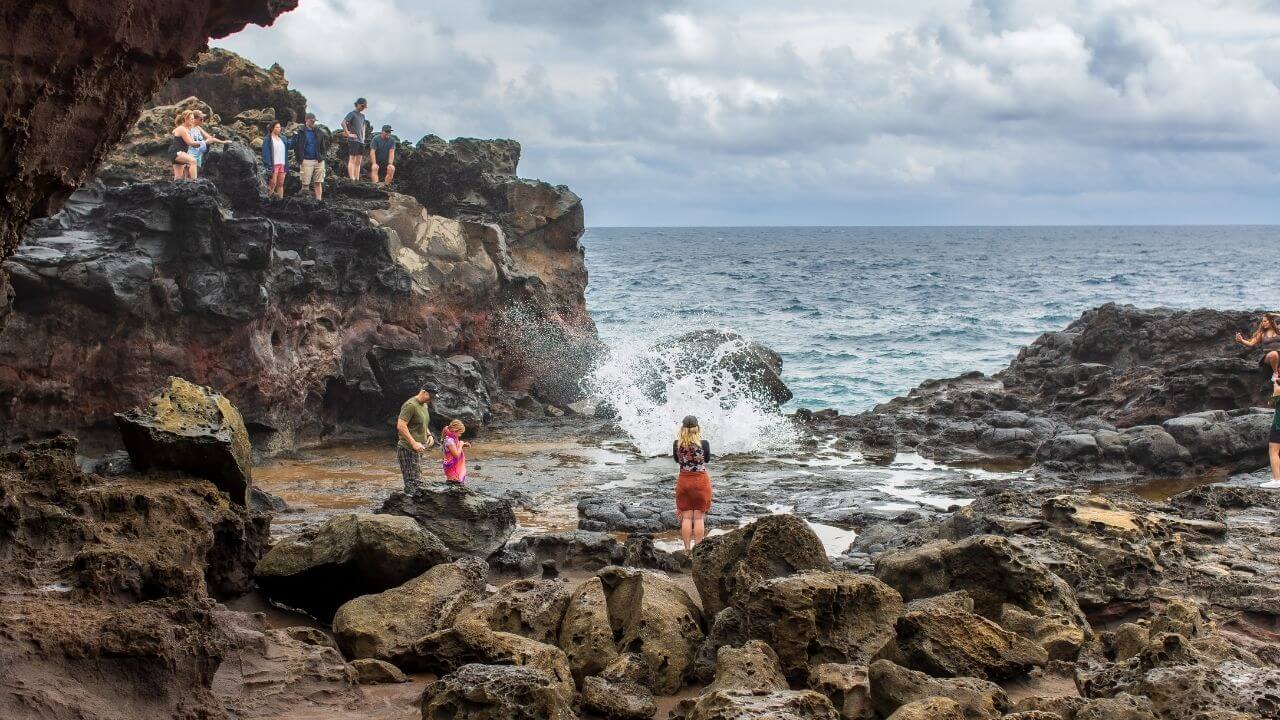 Nakalele Blowhole and Acid War Zone on Maui 