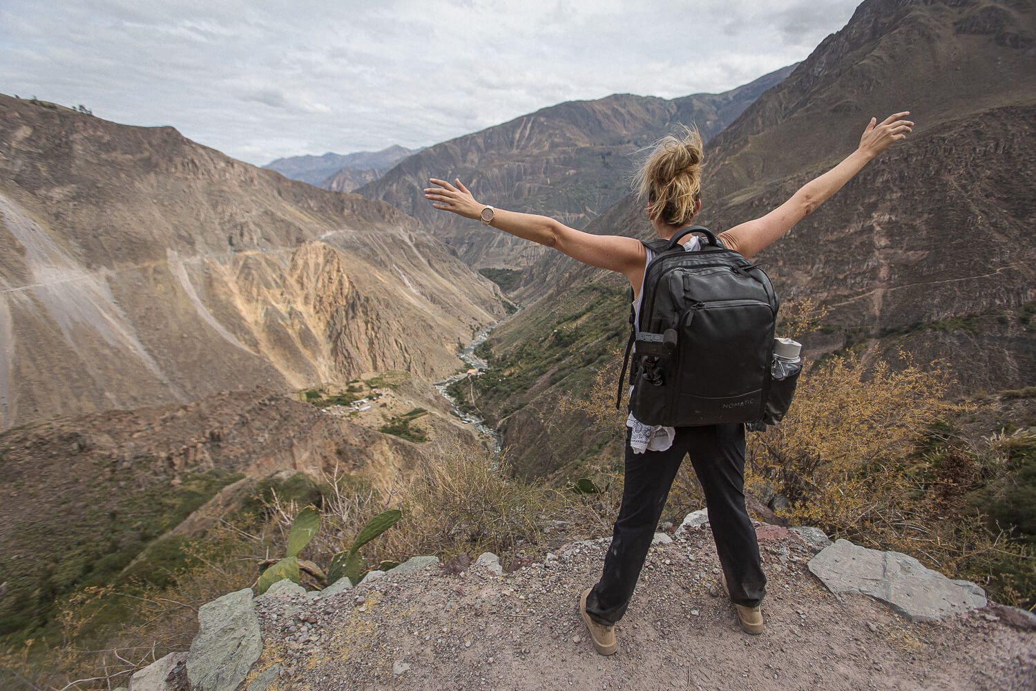 The viewpoint in Colca Canyon 