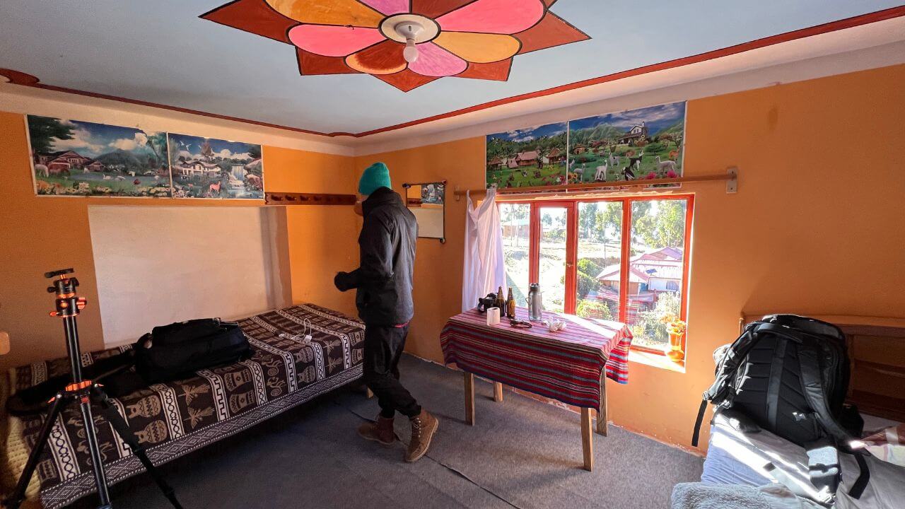Our room on the Homestay Lake TIticaa 
