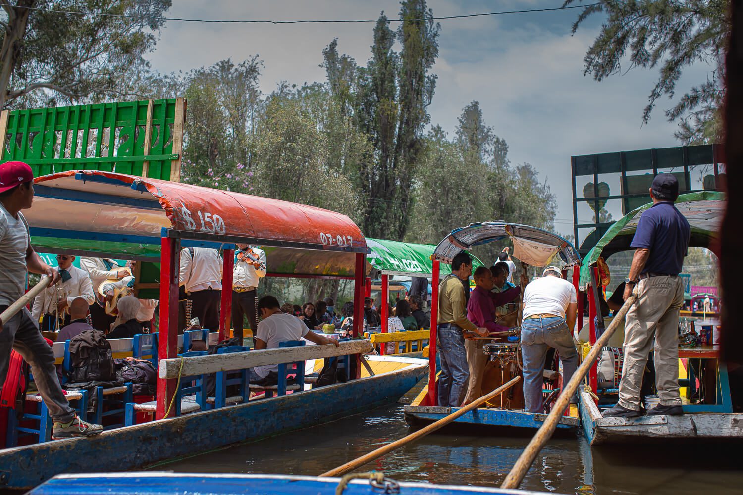 Xochimilco gondolas 
