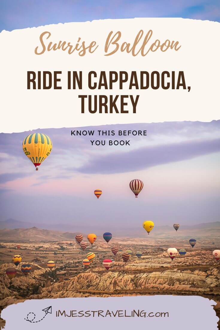 Cappadocia Hot Air Balloon Ride in Turkey