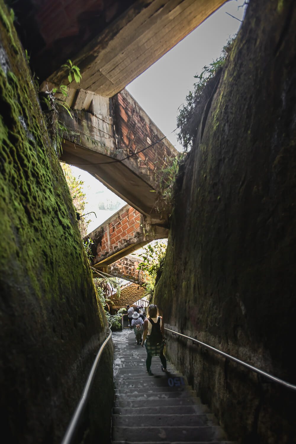 The stairs up the rock - Guatape, Colombia