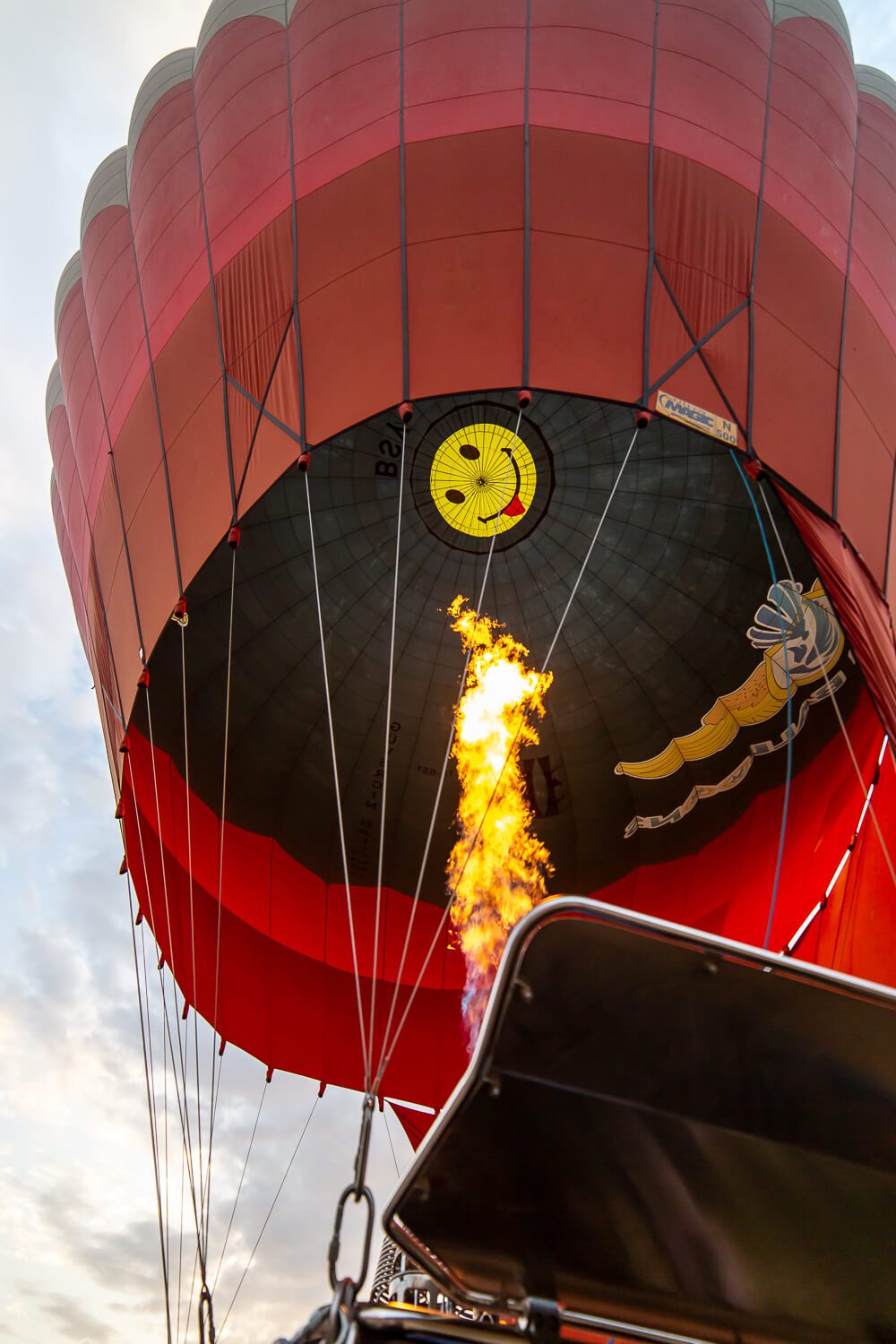 Balloons in flight