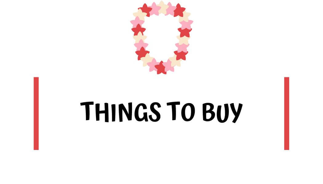 Things to buy in Hawaii
