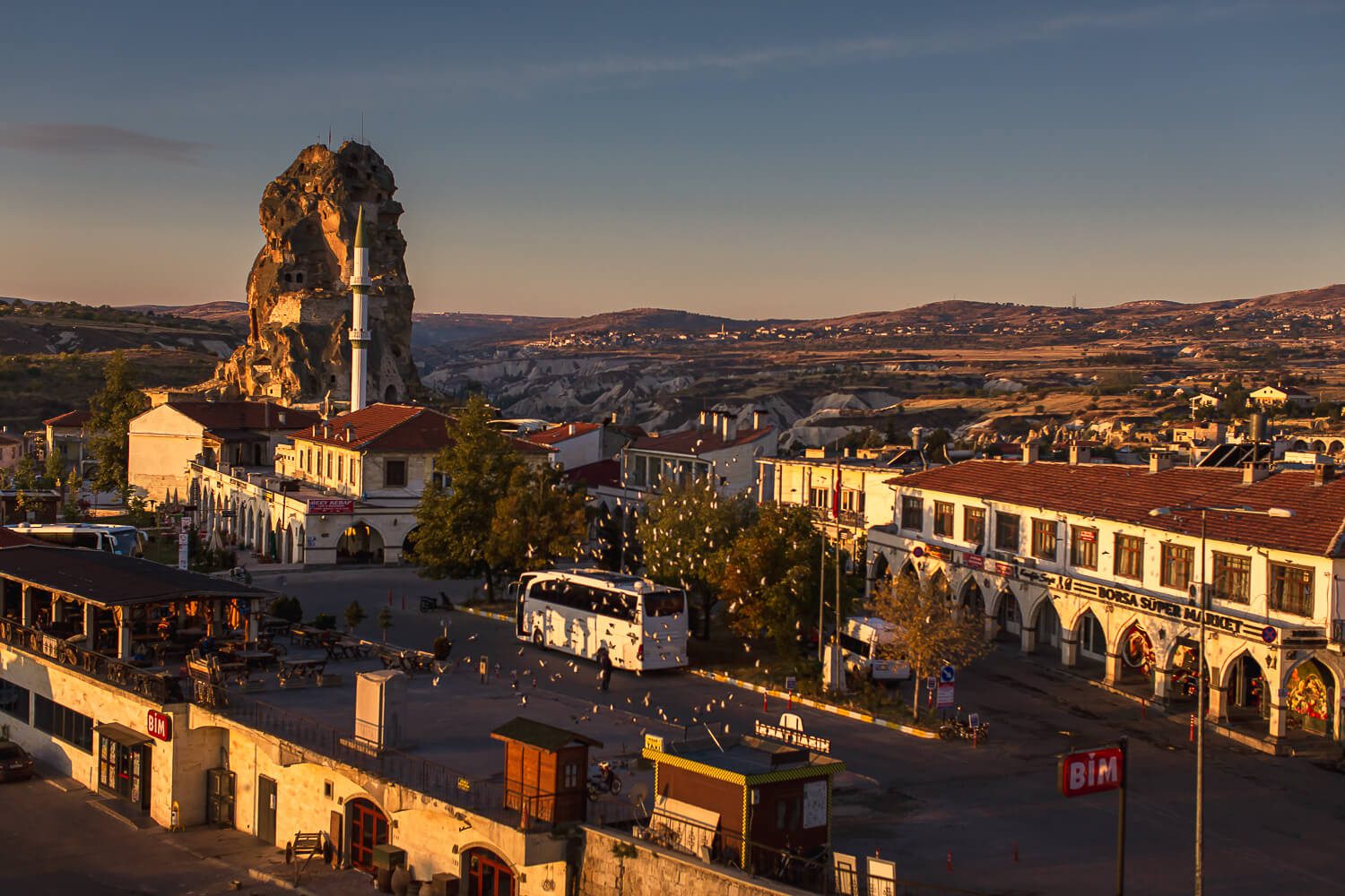 Ortahisar Castle in Cappadocia 