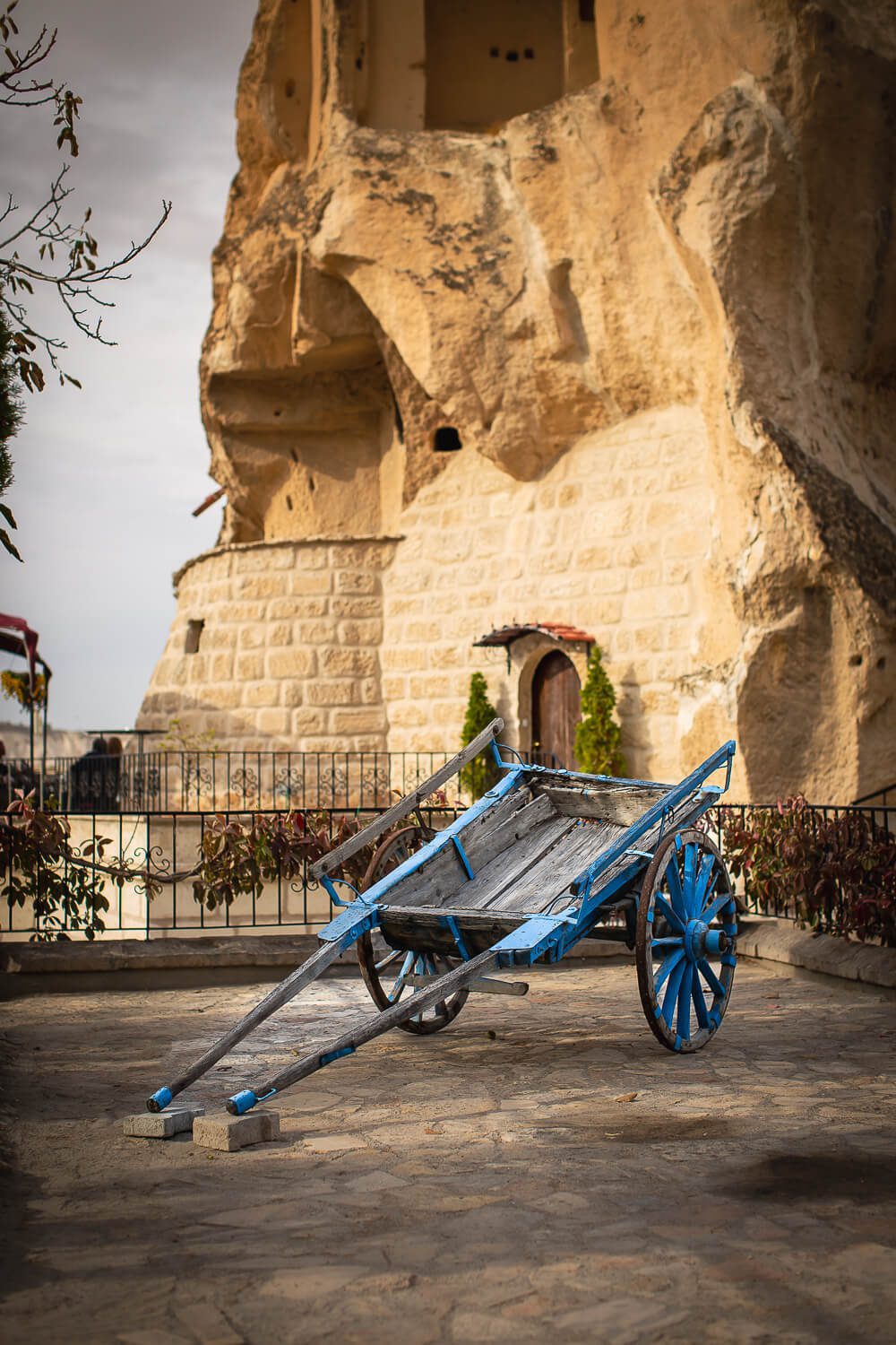 Uchisar Castle in Cappadocia, Turkey