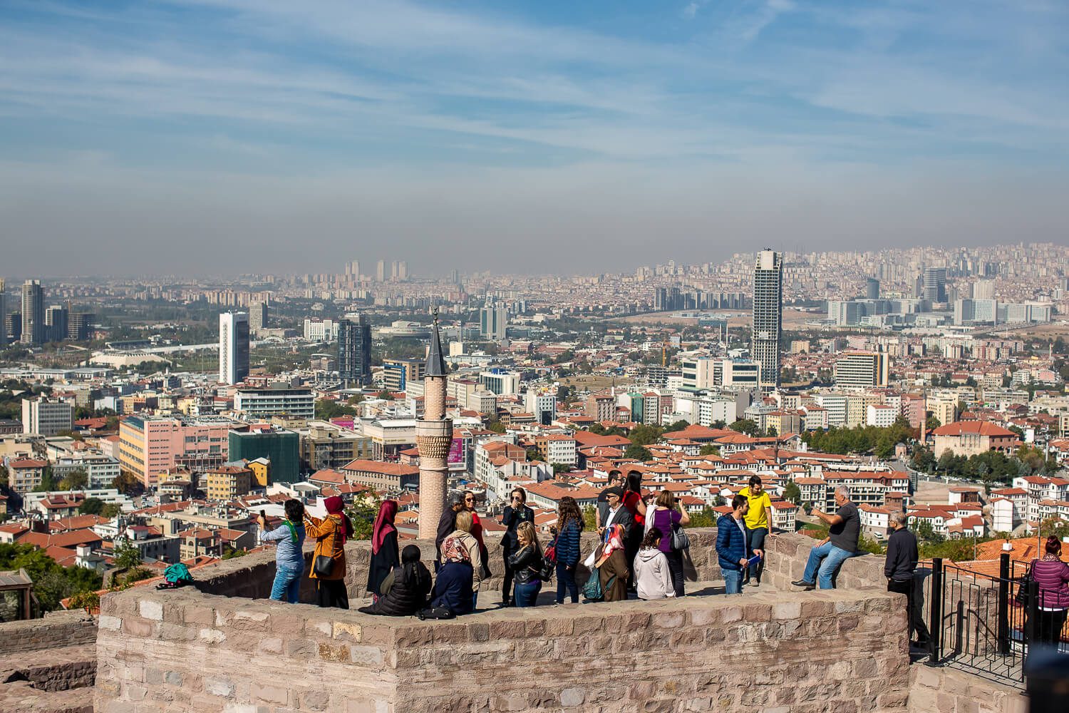 Views from Ankara Castle in Ulus District