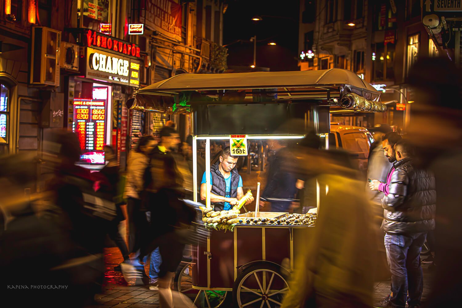 Street kebabs in istanbul