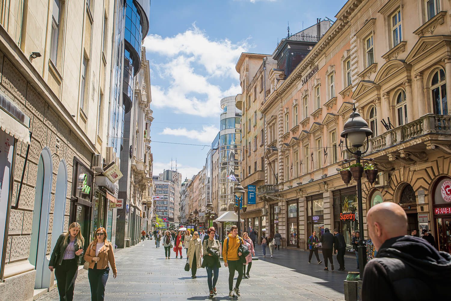 Walking Street in Belgrade 