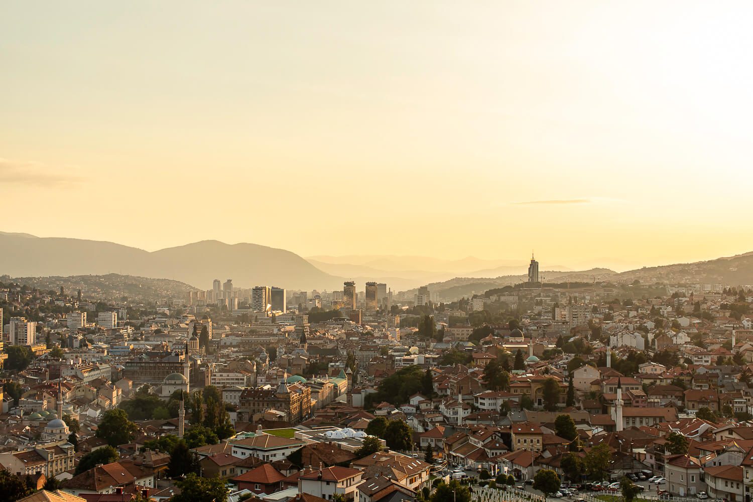 Sunset in Sarajevo