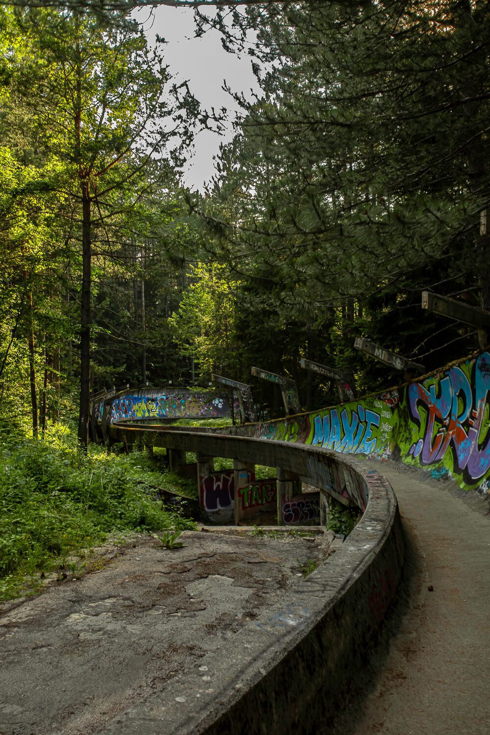 Sarajevo Abandoned Bobsled Track