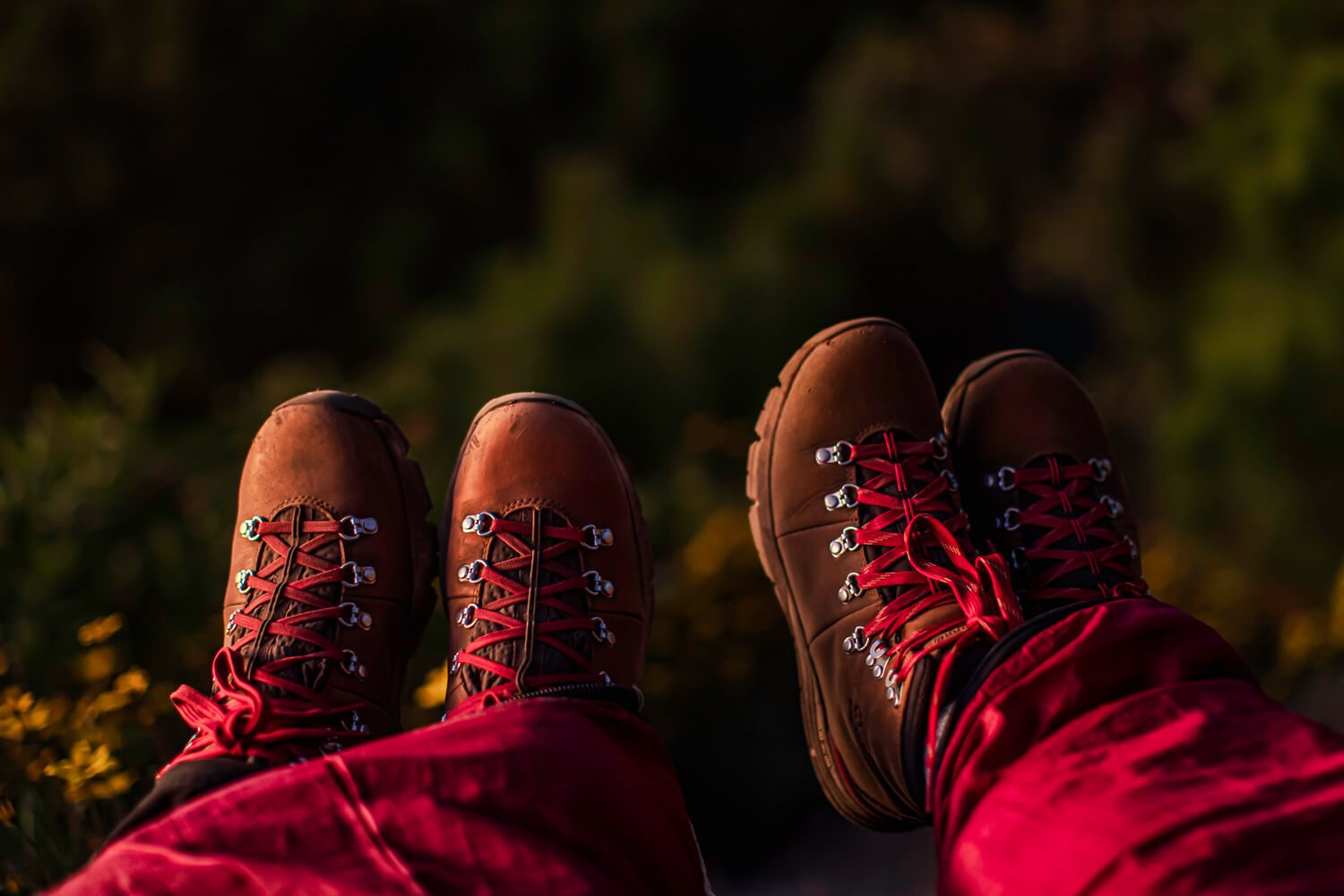 Hiking boots on Acatenango Trail