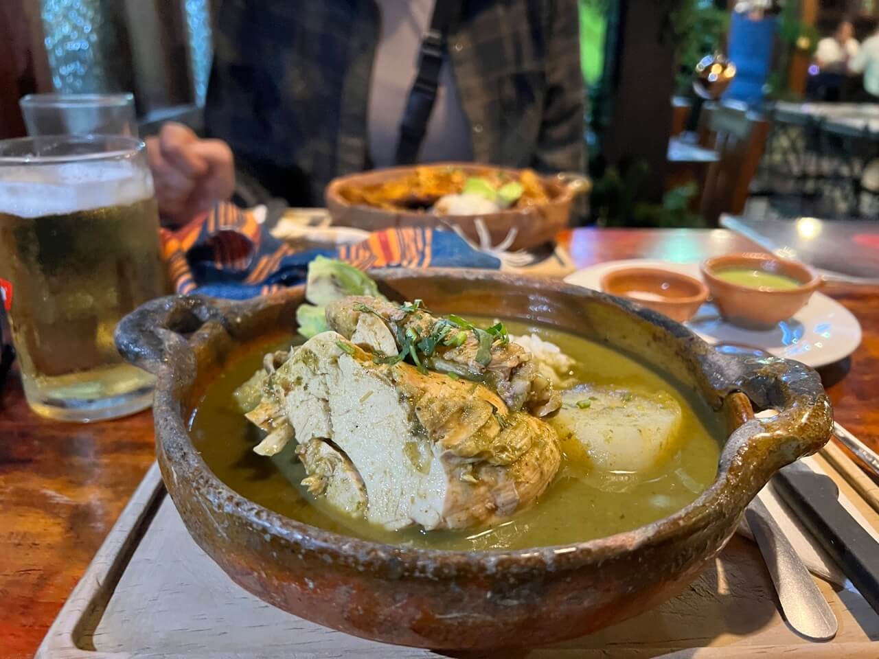 Jocon at one of the best restaurants in Antigua 