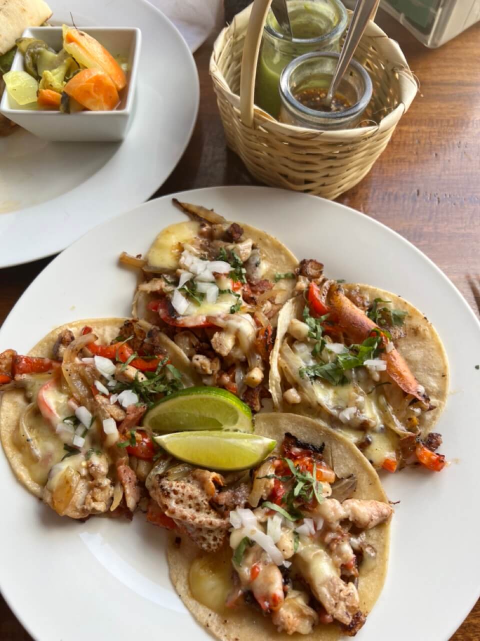 Yummy Tacos at Cactus Tacos restaurant in Antigua Guatemala