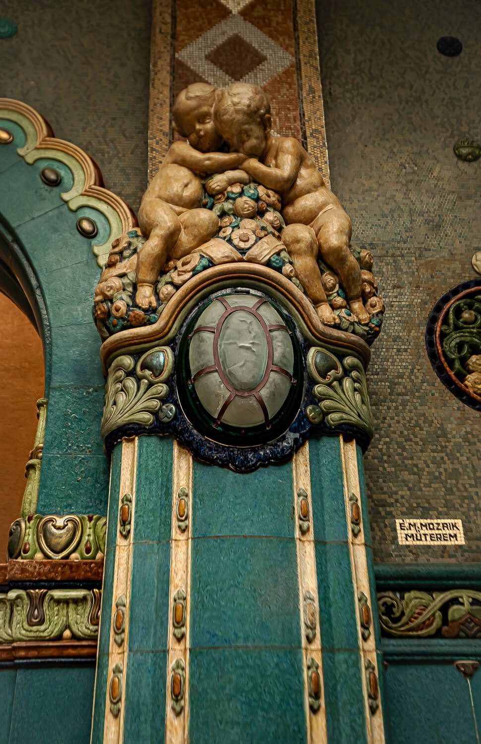architecture inside Gellert Thermal Spa in Budapest