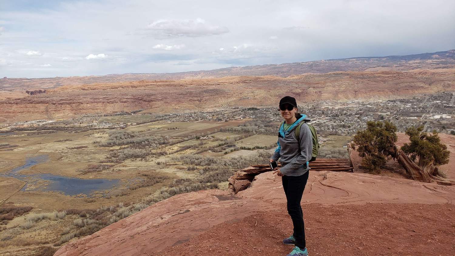 Robyn on the Portal Overlook Trail in Moab