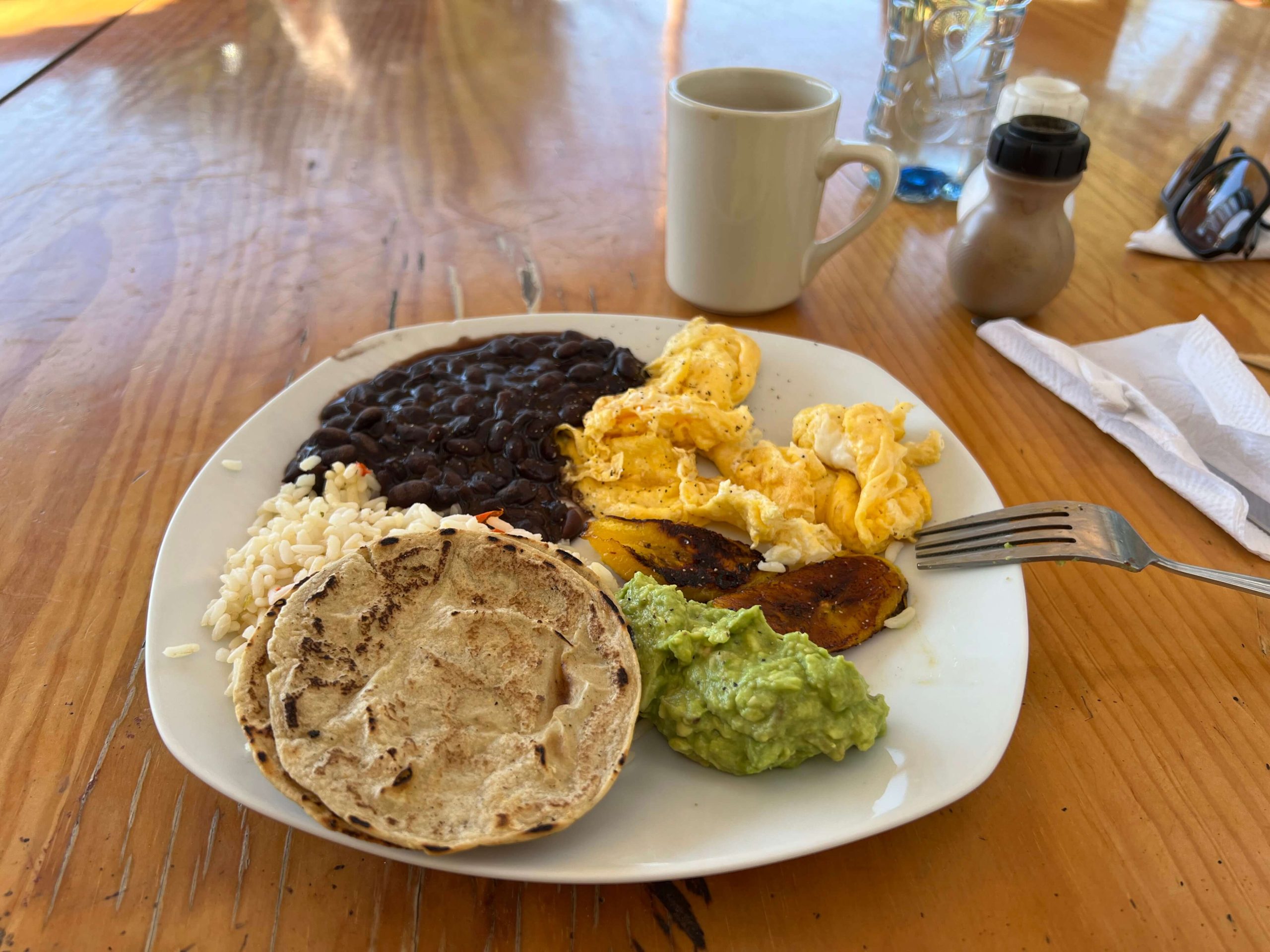 Breakfast in San Marcos Guatemala