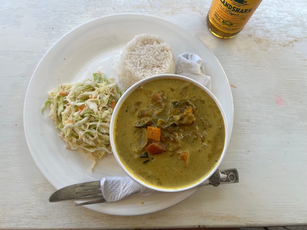 Curry at Chef Juans in Caye Caulker restaurant 