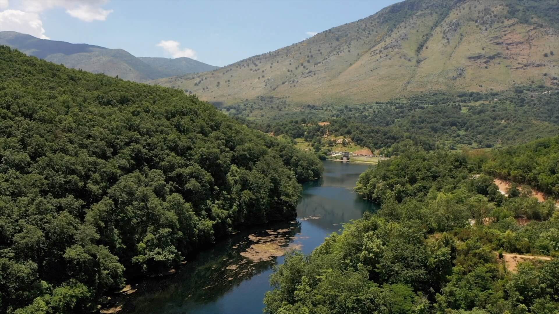 Blue Eye Albania from above