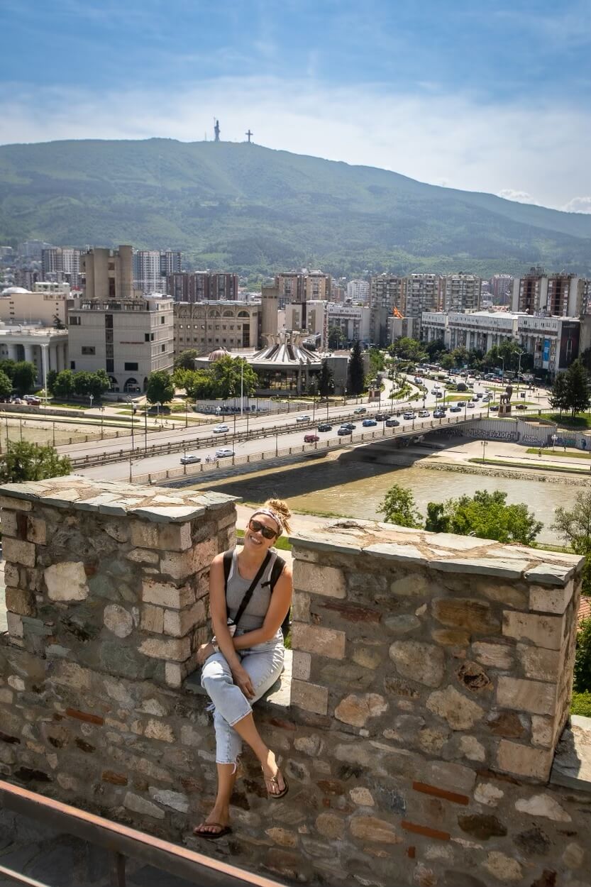 Im Jess Traveling at the Kale fortress in Skopje