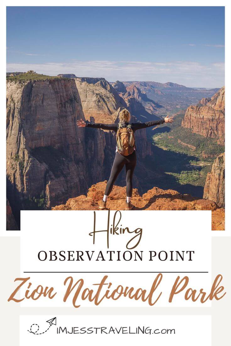 Hiking in Zion at Observation Point