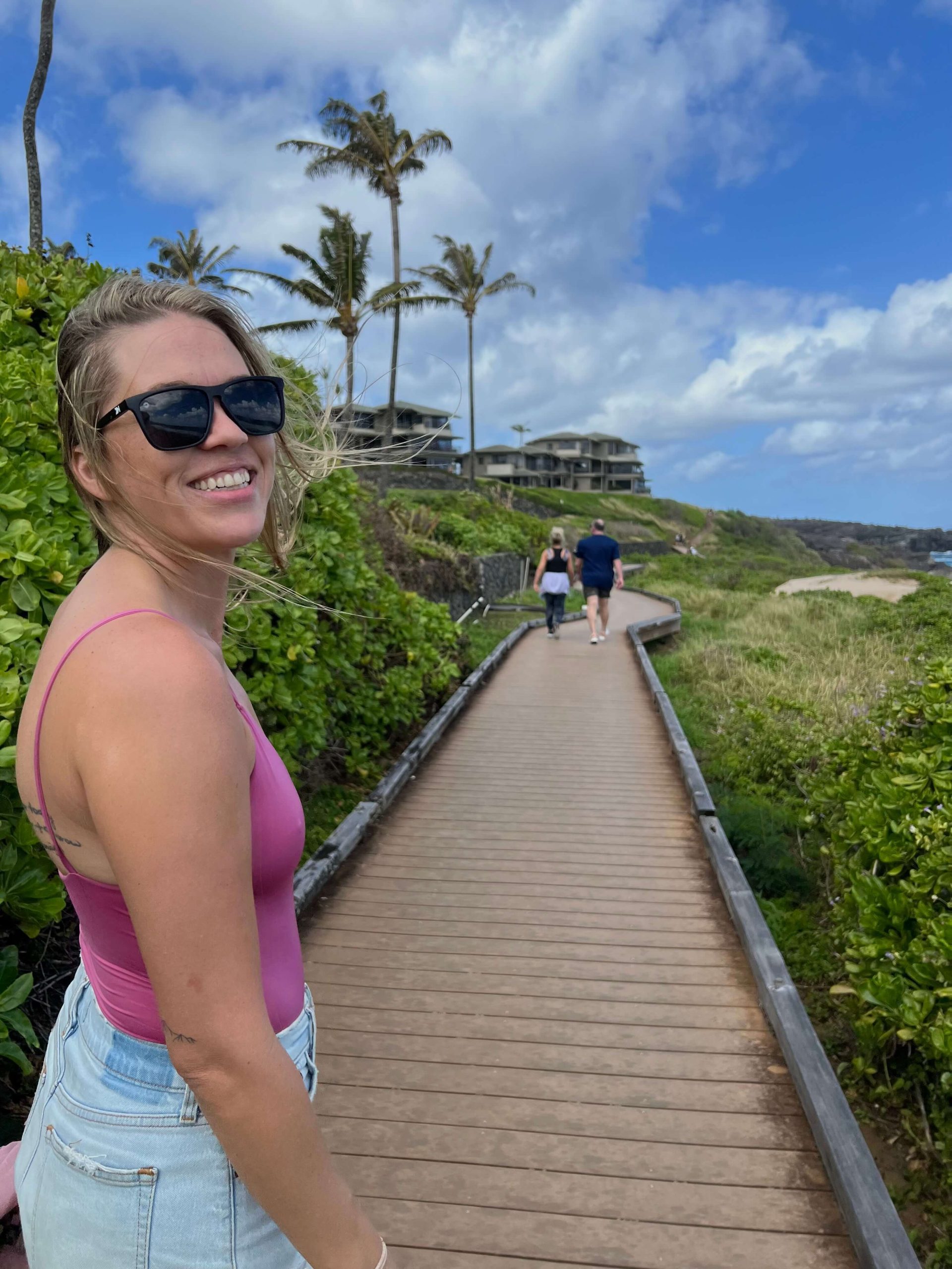 Jess on the Kapalua Coastal Trail