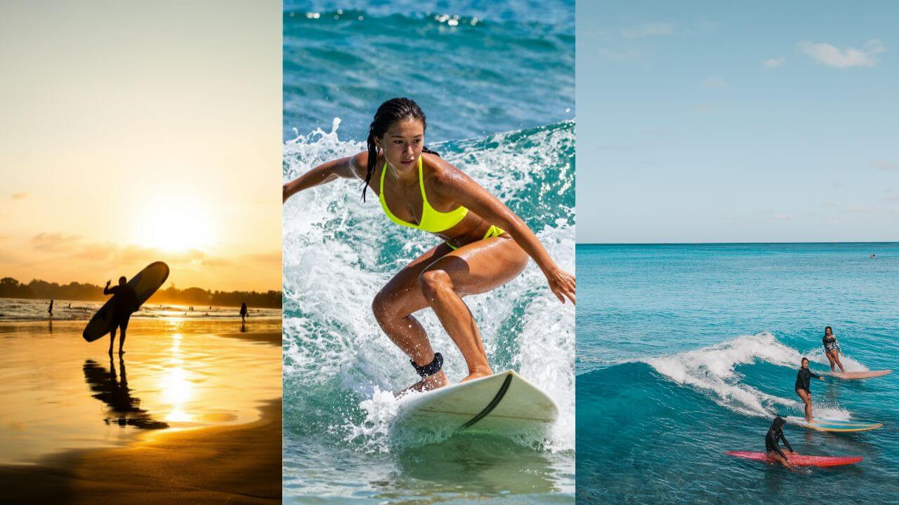 Surfers in Hawaii